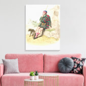 ハイランド・シェパード、「イギリスの衣装」素晴らしより キャンバスプリント (インサイチュ (リビング))