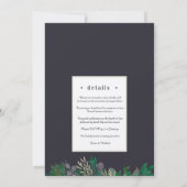 ハイランド ダーク ウェディング 招待状 (裏面)