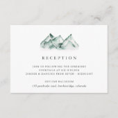 ハイランド | マウンテンウェディングレセプション エンクロージャーカード (正面)