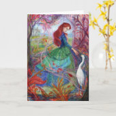 「ハイランド・レディ」 グリーティングカード (黄色い花)