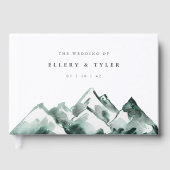 ハイランド | 水彩山結婚の ゲストブック (正面)