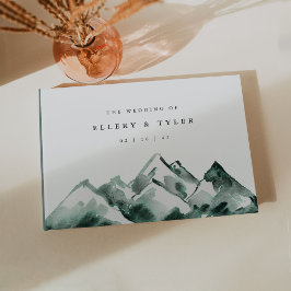ハイランド | 水彩山結婚の ゲストブック