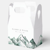 ハイランド | 水彩山結婚の フェイバーボックス (オープン)