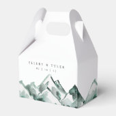 ハイランド | 水彩山結婚の フェイバーボックス (正面サイド)