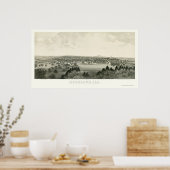 ハイランドILパノラママップ – 1894 ポスター (キッチン)