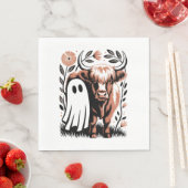 ハイラ素朴ンドカウ幽霊ハロウィーン スタンダードランチョンナプキン (インサイチュ)