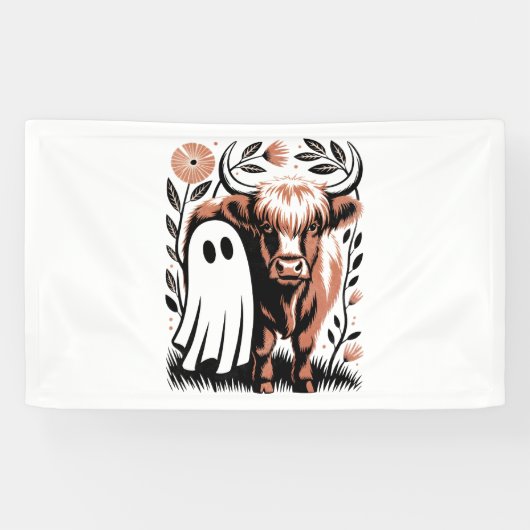 ハイラ素朴ンドカウ幽霊ハロウィーン 横断幕 (横)