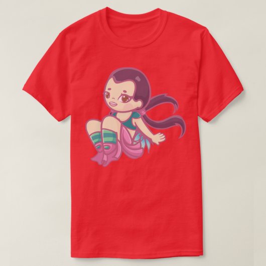 ハイリンかわいい魔女 Tシャツ (デザイン正面)