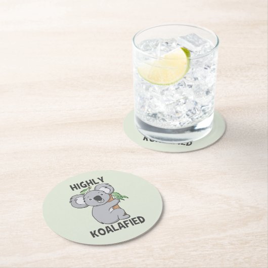 ハイリーコアラフィドコアラ ラウンドペーパーコースター (インサイチュ)