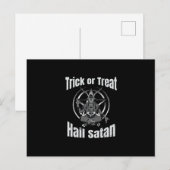 ハイルサタンペンタグラムヤギハロウィーン シーズンポストカード (正面/裏面)