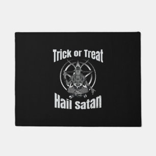 ハイルサタンペンタグラムヤギハロウィーン ドアマット