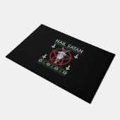 ハイルサタンヤギ頭ペンタグラム悪魔おもしろいの醜女 ドアマット (アングル)