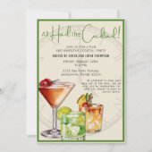 ハイル・ザ・カクテルカラフルパーティの招待状 招待状 (正面)