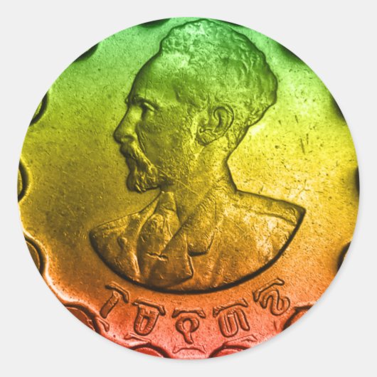 ハイレセラシサンテムステッカー ラウンドシール (正面)