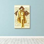 ハイレセラシーラスタレゲエティオピアジャマイカ キャンバスプリント (インサイチュ (ウッドフロア))