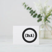 ハイレトロサークルぽちゃぽちゃの名刺 名刺 (スタンド正面)