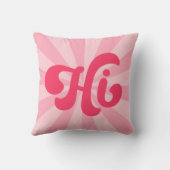 ハイレトロピンクまたは任意の色の日が差すこと クッション (裏面)