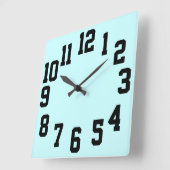 ハイレントラスト大数字イージーリード スクエア壁時計 (傾斜)