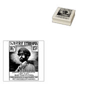 ハイレ・セラシエ1世 Jah Rastafari 木彫スタンプ ラバースタンプ (押印)