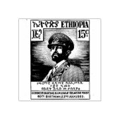 ハイレ・セラシエ1世 Jah Rastafari 木彫スタンプ ラバースタンプ (インプリント)