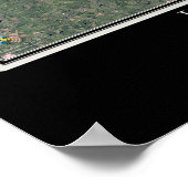 ハイロックレイクノースカロライナ宇宙衛星 ポスター (角)