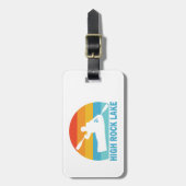 ハイロックレイクノースカロライナ州カヤック ラゲッジタグ (正面縦)