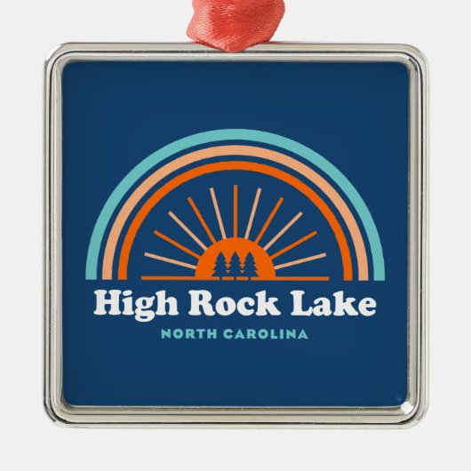 ハイロックレイクノースカロライナ虹 メタルオーナメント (正面)