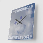 ハイロードウォールクロック スクエア壁時計 (傾斜)