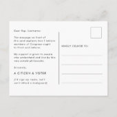 ハイロードマウンテンサンで議会へ ポストカード (裏面)