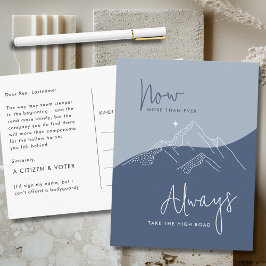 ハイロード石板ブルーで議会へ ポストカード