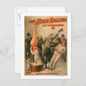 ハイローラー ビールに女性を dunk する ポスター ポストカード (正面/裏面)