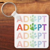 ハインクポースタック文字レインボー キーホルダー (正面)