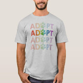 ハインクポースタック文字レインボー Tシャツ (正面)