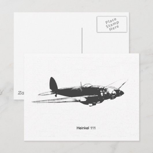 ハインケルHE111 ポストカード (正面/裏面)