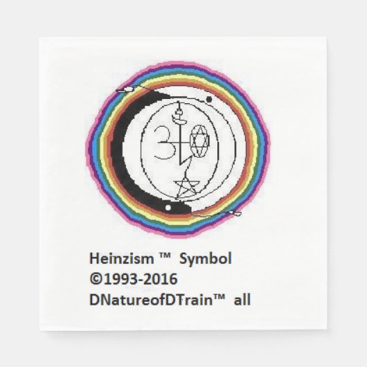 ハインジズムのロゴナプキン スタンダードランチョンナプキン (正面)