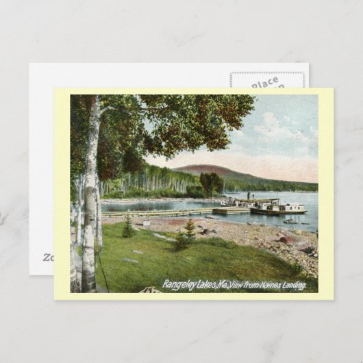 ハインズランディング、レンゲレイクズメイン州ヴィンテージ ポストカード (正面/裏面)