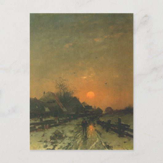 ハインツフロッケンハウス付きはが絵画き ポストカード (正面)