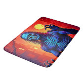 ハインティングゾンビデーモンインザシティデザイン バスマット (アングル)