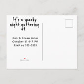 ハインティングダークナイト招待状 インビテーションポストカード (裏面)