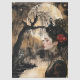 ハインティングファンタジーゴシックレイヴン&ビクトリアンガール 薄葉紙