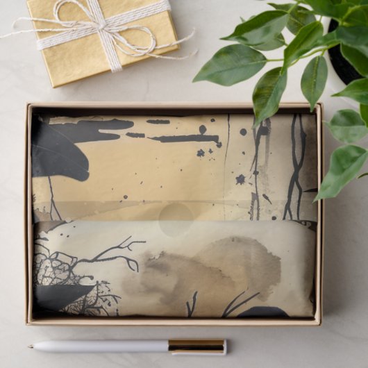 ハインティングファンタジーゴシックレイヴン&ビクトリアンガール 薄葉紙 (ギフト)