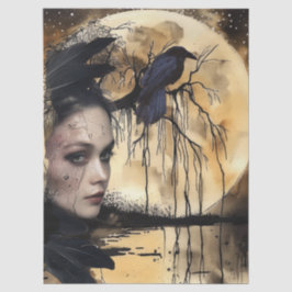 ハインティングファンタジーゴシックレイヴン&ビクトリアンガール 薄葉紙