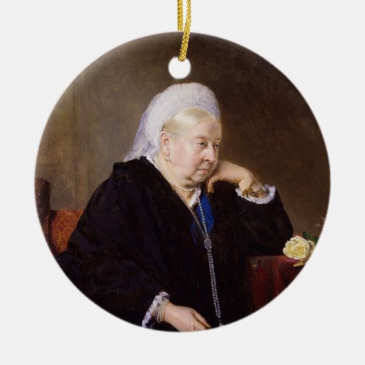 ハインリッヒフォンAngeli著ビクトリア女王 セラミックオーナメント (正面)