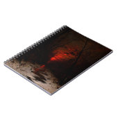 ハインリッヒ・ゴガルテンによる冬の森の夕日 ノートブック (左側)