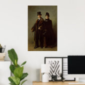 ハインリッヒ・シュリーマンとその妻 ポスター (ホームオフィス)