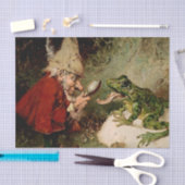 ハインリッヒ・シュ著「医者格言がカエル舌を検査」 薄葉紙 (クラフト)