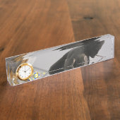 ハインリッヒ·ハイン·テーブル·クロック デスクネームプレート (側面)