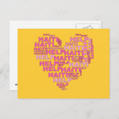 ハイ救済チTシャツとアパレル ポストカード (正面/裏面)