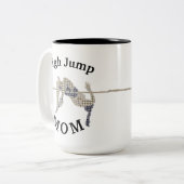 "ハイ最高のジャンプ母"今まで！母の日 ツートーンマグカップ (正面左)