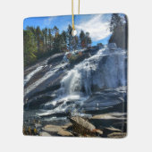 ハイ滝デュポン州フォレストNC写真 セラミックオーナメント (左)